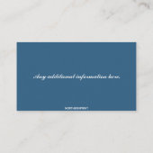 Bewerkbare persoonlijke chef visitekaartje (Achterkant)