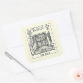 Bewerkbare  Plant keukenplaat  Vierkante Sticker (Envelop)