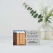 Bewerkbare Porta Potty Verhuur Visitekaartje (Staand voorkant)