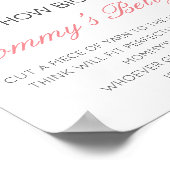 Bewerkbare Poster Hoe Groot is Mamma's Buik Spel (Hoek)