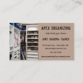 Bewerkbare Professional Organizer Visitekaartje (Voorkant)