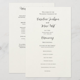bewerkbare programmeceremonie briefpapier