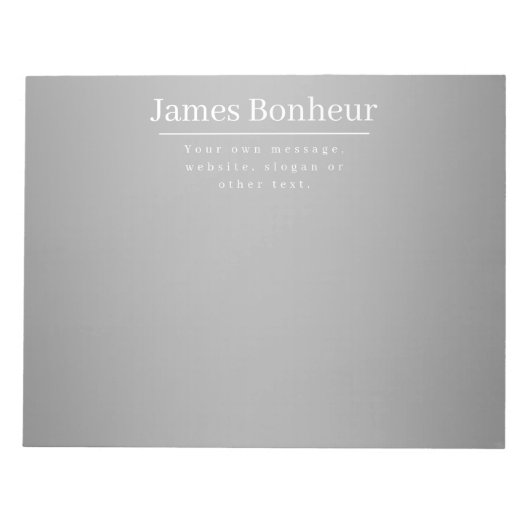 Bewerkbare promotionele sjabloon voor bedrijven en notitieblok (Voorkant)