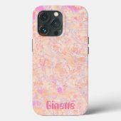 Bewerkbare Psychedelic Stropdas-Dye iPhone Case (Achterkant)