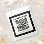 Bewerkbare QR-code & eenvoudig aanpasbaar ontwerp Bedankzakje (Geknipt)