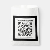 Bewerkbare QR-code & eenvoudig aanpasbaar ontwerp Bedankzakje (Voorkant)
