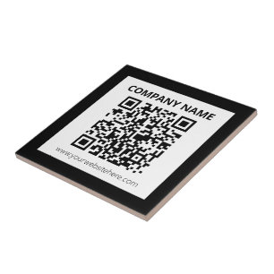 Bewerkbare QR-code & eenvoudig aanpasbaar ontwerp Tegeltje