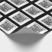 Bewerkbare QR-code en eenvoudig  ontwerp Cadeaupapier (Hoek)