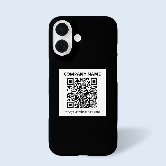 Bewerkbare QR-code en eenvoudig ontwerp Case-Mate iPhone Case