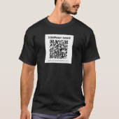 Bewerkbare QR-code en eenvoudig  ontwerp T-shirt (Voorkant)