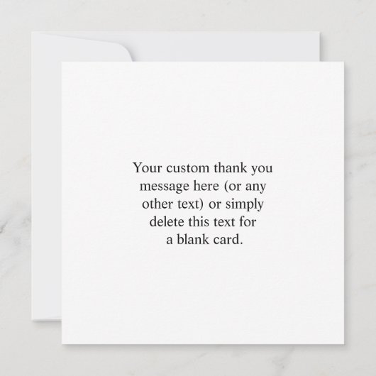 Bewerkbare QR-code en uw zakelijke Logo of Afbeeld Bedankkaart (Achterkant)