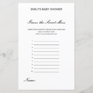 Bewerkbare Raad de Sweet Mess, Dirty Diaper