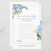 Bewerkbare Raad de Sweet Mess, Dirty Diaper (Voorkant / Achterkant)