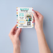bewerkbare Raffle Giveaway, Prijs Giveaway, Flyer (Hand)