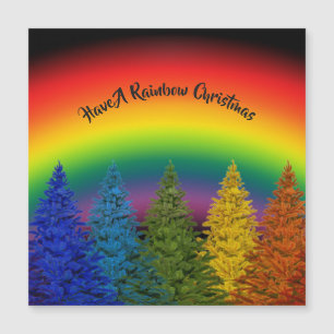 Bewerkbare Rainbow Christmas Tree