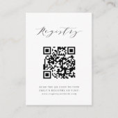 Bewerkbare Register Kaart QR Code Enclosure Kaart (Voorkant)