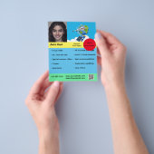 Bewerkbare reisagent Flyer (Hand)