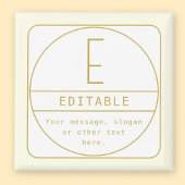 Bewerkbare Retro-moderne ontwerp sjabloon goud en Magneet