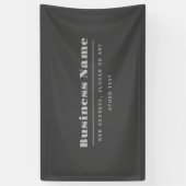 Bewerkbare Retro-Moderne Tekst Sjabloon | Donkergr Spandoek (Verticaal)