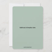 Bewerkbare retro rode auto kaart (Achterkant)