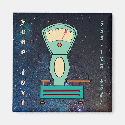 Bewerkbare Retro Scale Company Magnet Magneet (Voorkant)