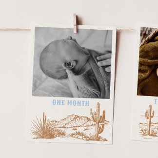 Bewerkbare Rodeo Maandelijkse Photo Banner Kaart