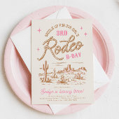 Bewerkbare Rodeo verjaardagsfeestuitnodigingen Kaart