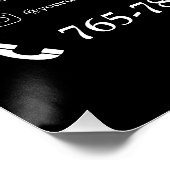 Bewerkbare Salon Services Glossy Poster Perfect Poster (Hoek)