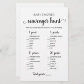 Bewerkbare Scavenger Hunt Baby shower spel (Voorkant / Achterkant)