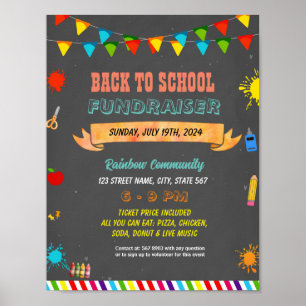 Bewerkbare School Open Huis Flyer Poster