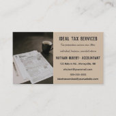Bewerkbare services voor belastingvoorbereiding visitekaartje (Voorkant)