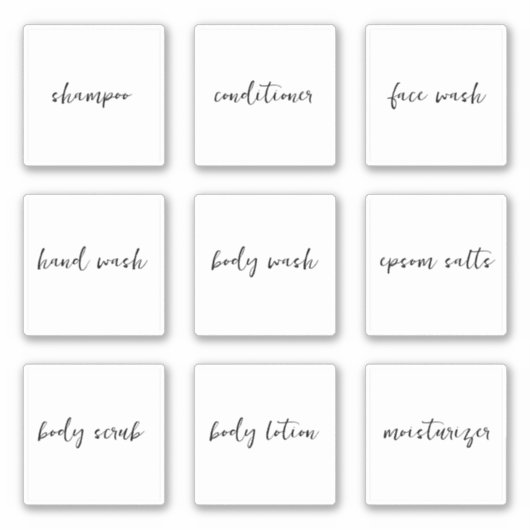 Bewerkbare Shampoo Conditioner Toiletset Label (Voorkant)