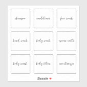 Bewerkbare Shampoo Conditioner Toiletset Label (Vel)