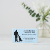 Bewerkbare Silhouette Dog Trainer Visitekaartje (Staand voorkant)