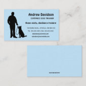 Bewerkbare Silhouette Dog Trainer Visitekaartje (Voorkant / Achterkant)