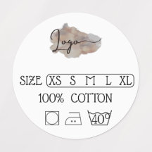 Bewerkbare Sjabloon kledinglabel