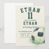 Bewerkbare Sjabloon van sportfeest Kaart (Voorkant / Achterkant)