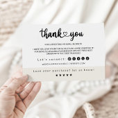 Bewerkbare Small Business-bedankkaart Bedankkaart