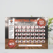 Bewerkbare Softbal Kalender Fondsenwerving Flyer N Kaart (Staand voorkant)