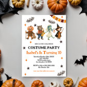 Bewerkbare Spooktacular Kostuumfeest Halloween Kaart