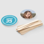 Bewerkbare strepen en achtergrond kleur Sportieve  Handwaaier (Niet-gemonteerd)