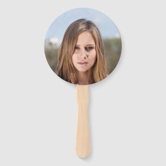 Bewerkbare strepen en achtergrond kleur Sportieve  Handwaaier (Achterkant)