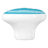 Bewerkbare stripes en achtergrondkleurensorf keramische knop (Zijkant)