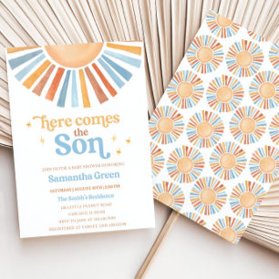 Bewerkbare Sunshine Baby shower Uitnodiging hier k