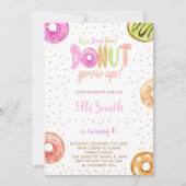 Bewerkbare Sweet Party Nodig voor Meisjes Kaart (Voorkant)