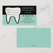 Bewerkbare tandartsafspraak visitekaartje (Voorkant / Achterkant)