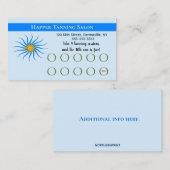 Bewerkbare Tanning Salon Klantenkaartje (Voorkant / Achterkant)