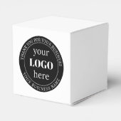 Bewerkbare tekst en uw Logo of ander ontwerp Bedankdoosjes (Achterkant)