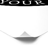Bewerkbare tekst en uw Logo of ander ontwerp Perfect Poster (Hoek)