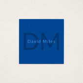 Bewerkbare Tekst Sjabloon voor Monogrammed Naam en Vierkante Visitekaartjes (Voorkant)